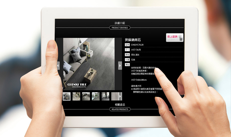 辰熙精品磁磚網站作品圖1